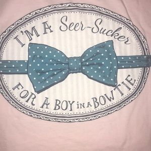 Lauren James Seersucker Pale Pink Tee